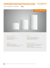 Sungrow SBR High Voltage LFP Solar Battery System Sungrow SBR High Voltage LFP Solar Battery System