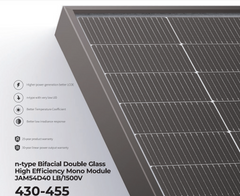 440W JA Solar LB Series Bifacial Solar Panels (JAM54D40-440/LB/1500V)