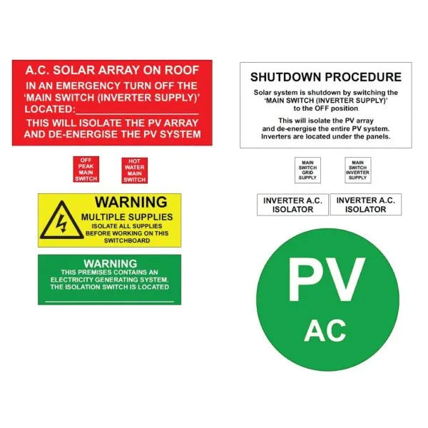 AC Label Kit – Solar Battery Supermarket